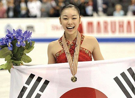 Yuna Kim Riding a Golden Wave